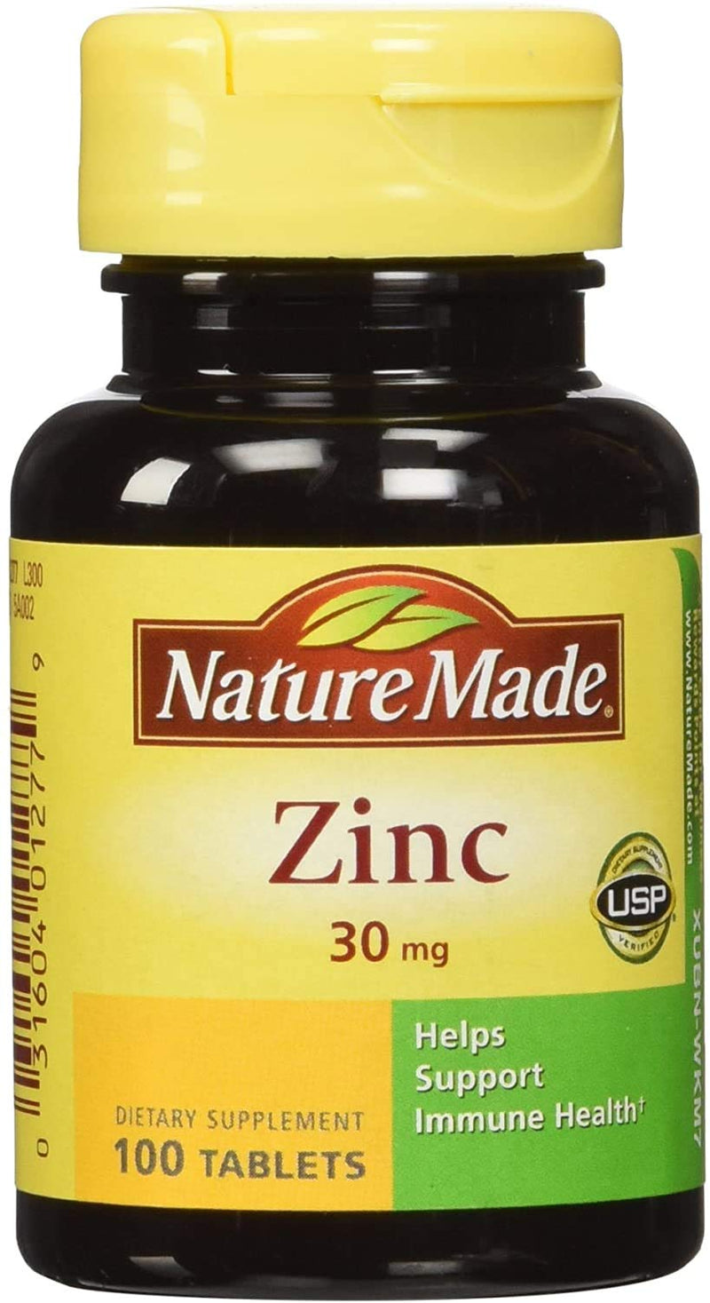 Nature Made Zinc 30 mg Tabs, 100 ct (Pack of 3) - BeesActive Australia
