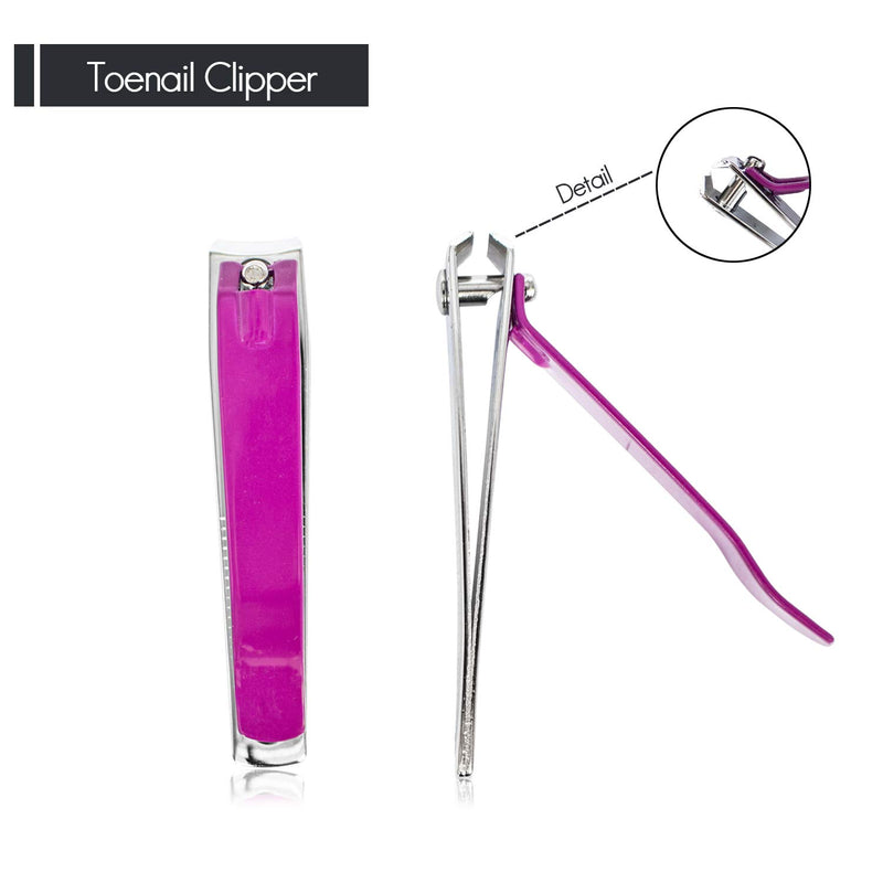 beTweex Nail Clippers Set Manicure&Pedicure Kit For Women Travel Manicure Set with Leather Case,Toenail Clipper&Nail File&Eyebrow Razor&Mirror&Cuticle Sticks Professional Stainless Steel Portable Case - BeesActive Australia