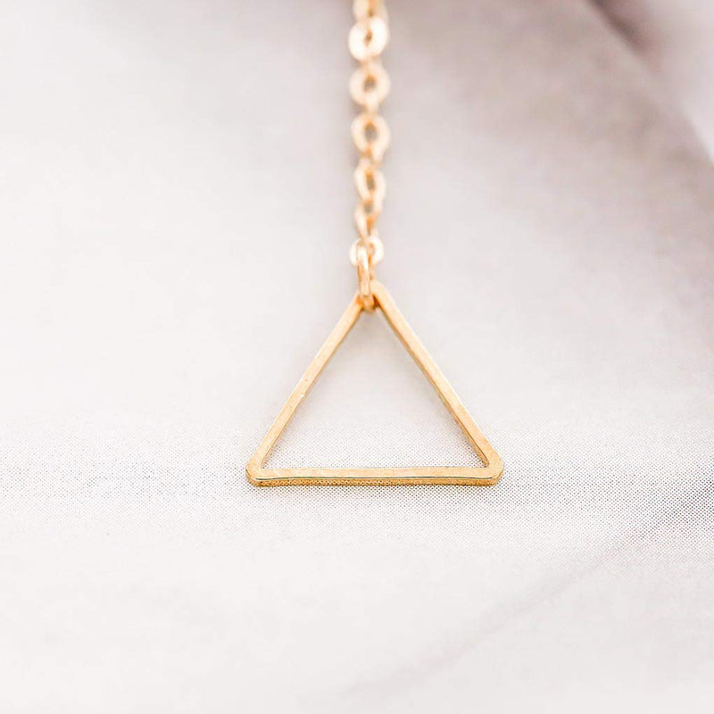 Yalice Layered Triangle Y Necklace Chain Gold Long Necklaces Tube Jewelry for Women and Girls - BeesActive Australia