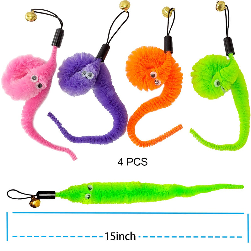 Cat Toys for Indoor Kitten Toys,2PCS Retractable Cat Wand Toys ,10PCS Teaser Refills&1PCS Hanging Door Self-Play Cat Toy,Interactive Feather Toy for Teaser Play and Chase Exercise with Kitten SET A - BeesActive Australia