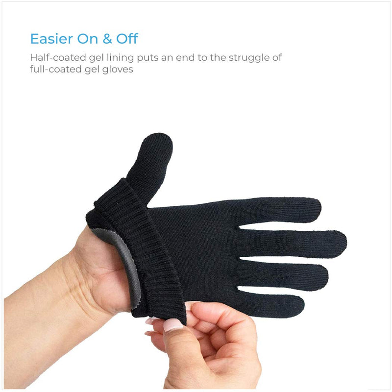 NatraCure Black Gel Moisturizing Gloves - BeesActive Australia