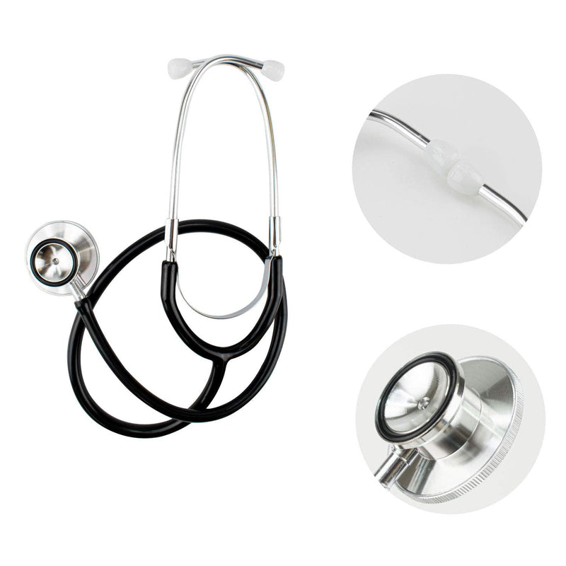 TRIXES Black Functional Stethoscope Prop Educational Fancy Dress Diaphragm & Bell Features… - BeesActive Australia