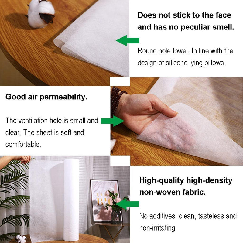 zalati Table Sheet Pillowcase Cover 50 Pieces Disposable Tablecloth Table Cover Chair Cover Non-Woven Waterproof for Massage - White - BeesActive Australia