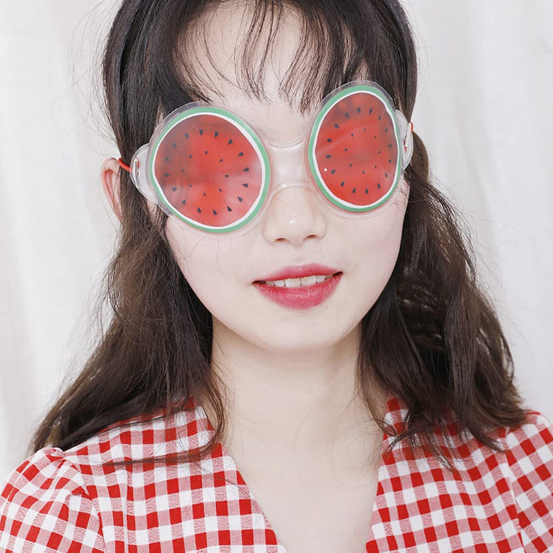 HEALLILY 3 Pcs Cooling Eye Masks Fruit Design Gel Eye Masks Eusable Cold Eye Ice Pack Cold Eye Pads for Dark Circles Puffy Eyes Migraine - BeesActive Australia
