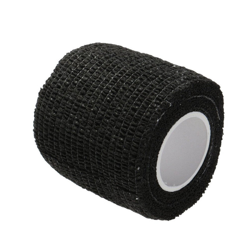 Mintice™ 10 X Self Adhesive Cohesive Wrap Bandages Strong Elastic First Aid Tape Skin Color for Wrist Ankle Sport 4.5mx5cm Black - BeesActive Australia