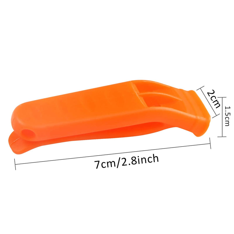 AUGSUN 10 Pcs Safety Whistle Marine Whistle Plastic Whistles with Lanyard for Emergency - BeesActive Australia