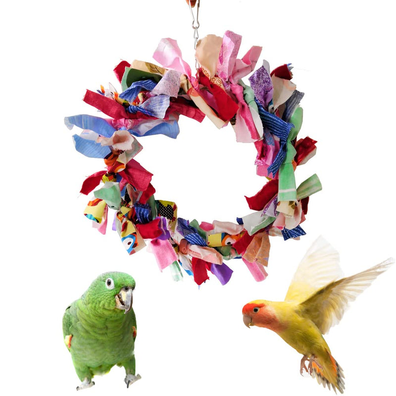 Litewoo Parrot Swing Toy Colorful Cotton Rope Bird Chew Toy for Play and Grooming for Small to Medium Birds Budgie Parakeet Cockatiel Macaw Parakeet Conure Lovebird Swing 2 - BeesActive Australia