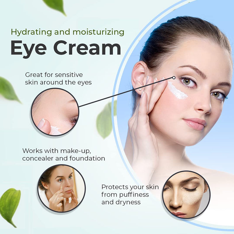 Eye Cream - Anti Wrinkle and Anti Aging Cream, Eye Cream for Dark Circles and Dry Skin Around the Eyes - 50g - The Escential Co. - BeesActive Australia