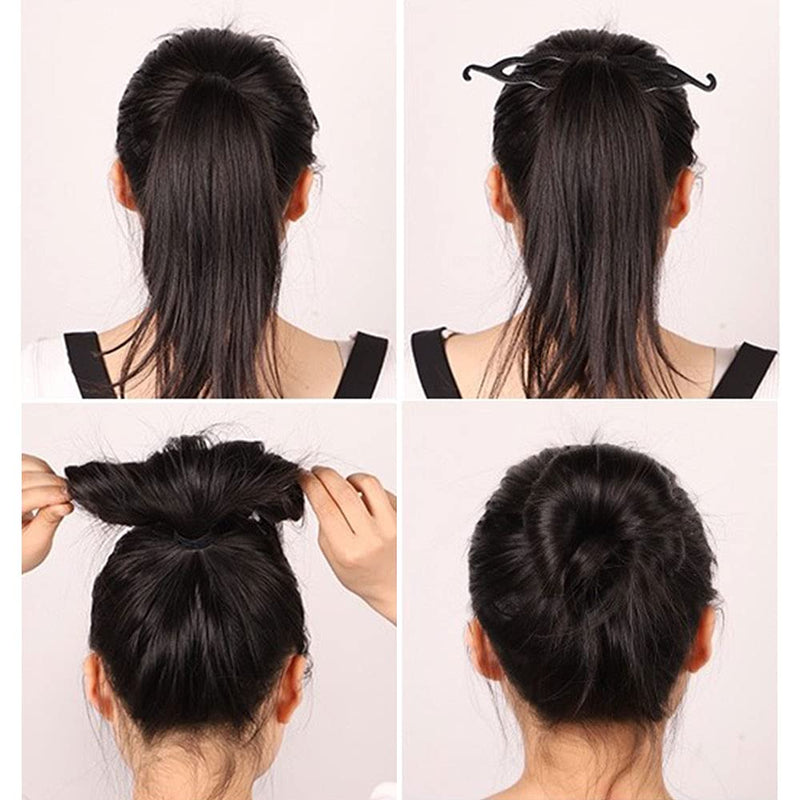 5 Pcs Plastic Bun Shaper Magic Bun Maker Curler Roll Hair Tool Hair Styling Accessories for Women Girls - BeesActive Australia