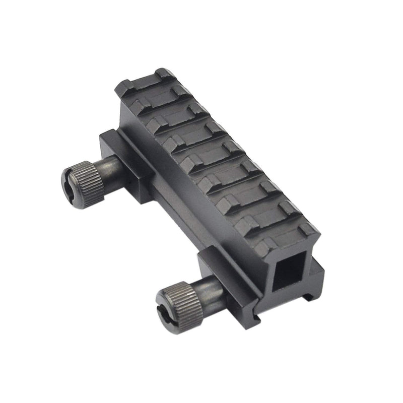 360 Tactical 1 inch High Profile Short Riser Mount Matte Black Picatinny 8 Slot for Scopes and Optics High Profile Rail 1 - BeesActive Australia