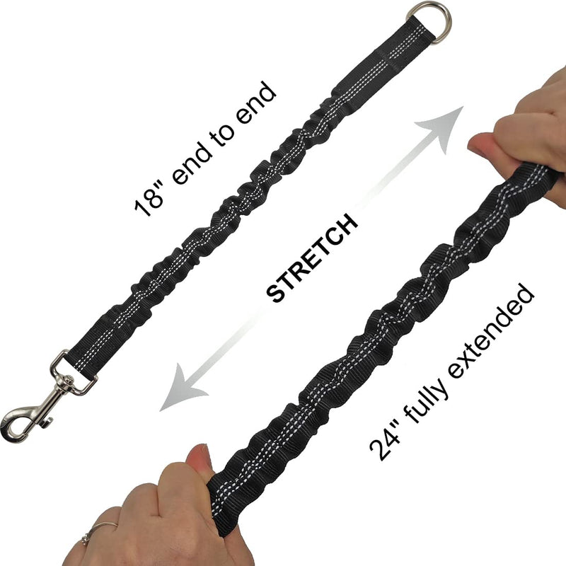 BTINESFUL 20FT Dog Tie-Out Rope + Bungee Dog Leash Extension (Black) - BeesActive Australia