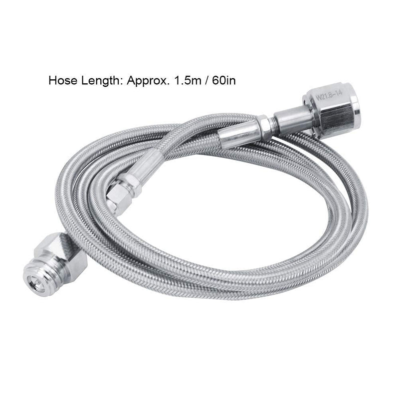External hose, 1.5 m, 60 inches for Soda Club adapter kit for external hose CGA320 connection(TR21-4,W21.8-14) - BeesActive Australia