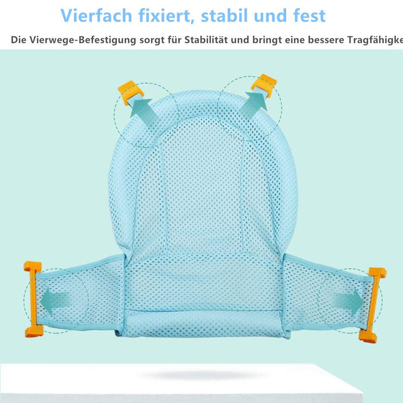 VOARGE Baby Bath Insert Seat, Newborn Shower Mesh for Bathtub, Adjustable Comfortable Bathtubs, for Newborn Baby and Toddler Baby Bath Accessories - BeesActive Australia