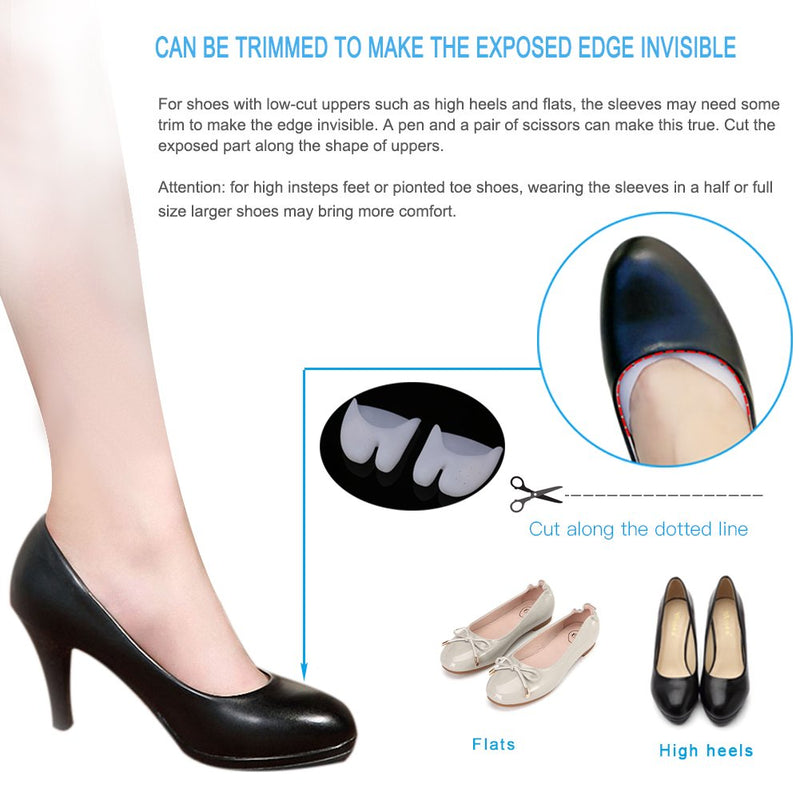 Toe Sleeve Pads,Toe Sleeve Protection Ball of Foot Cushion Blisters Pad Insoles Silicone Bunion Sleeves - BeesActive Australia