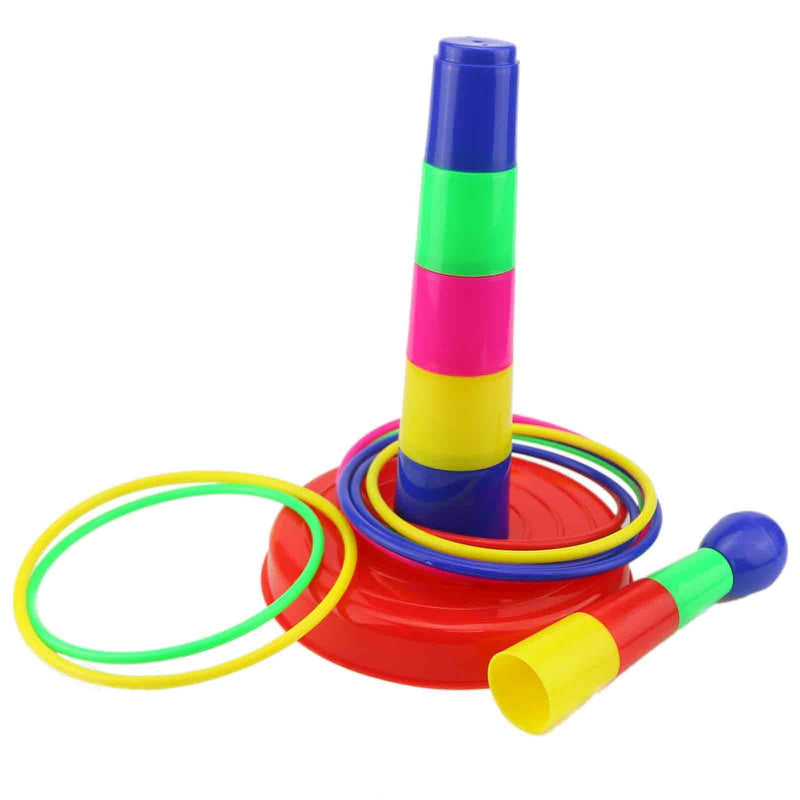 Ogrmar 18" Colorful Plastic Sport Ring Toss Game Set for Kids - BeesActive Australia