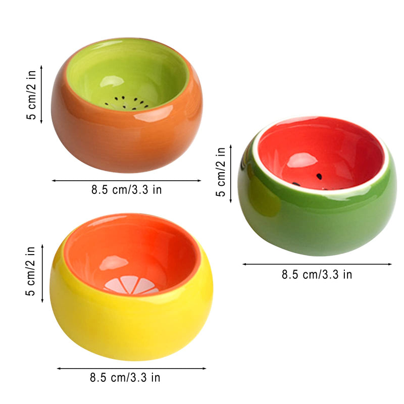Hamster Bowls 3 Pack Dwarf Hamster Food Bowl Prevent Chewing Hamster Feeding Bowl Guinea Pig Hamster Water Rat Bowl Small Animal Food Dish for Syrian Rabbit Gerbil Chichilla Hedgehog Sugar Glider - BeesActive Australia