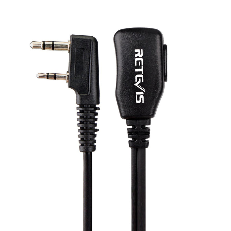 [AUSTRALIA] - Retevis 2 Pin PTT Mic Covert Acoustic Tube Earpiece Headset for Kenwood PUXING Baofeng UV-5R UV-5RA 888S Retevis H777 RT7 RT21(1 Pack) 