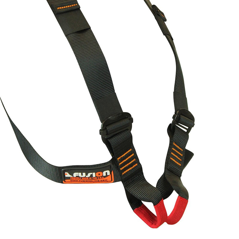 Fusion Climb Stika Chest Rescue Zipline Harness 23kN M-L Black - BeesActive Australia