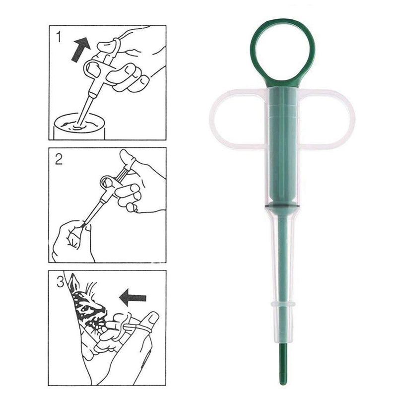 Western Era Pet Pill Dispenser, Pill Gun Shooter Tablet Soft Tip Syringe Medical Feeding Tool Kit for Dogs Cats Small Animals (Blue) (1 Piece) - BeesActive Australia