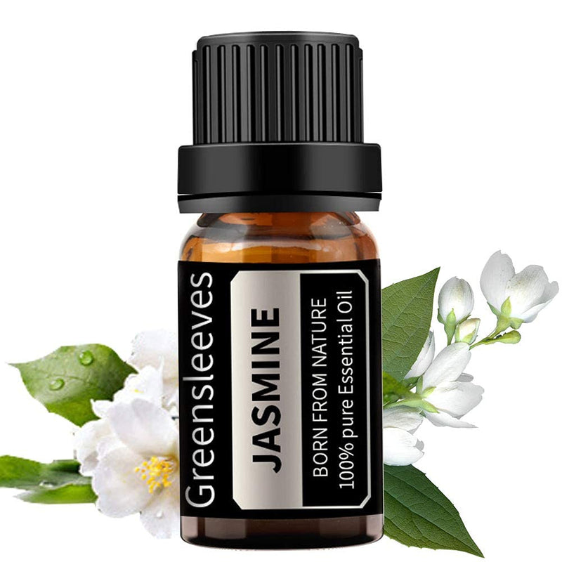 GREENSLEEVES Jasmine Essential Oil, 100% Pure, Undiluted Organic Jasmine Aromatherapy Diffuser Oils 10ml - BeesActive Australia