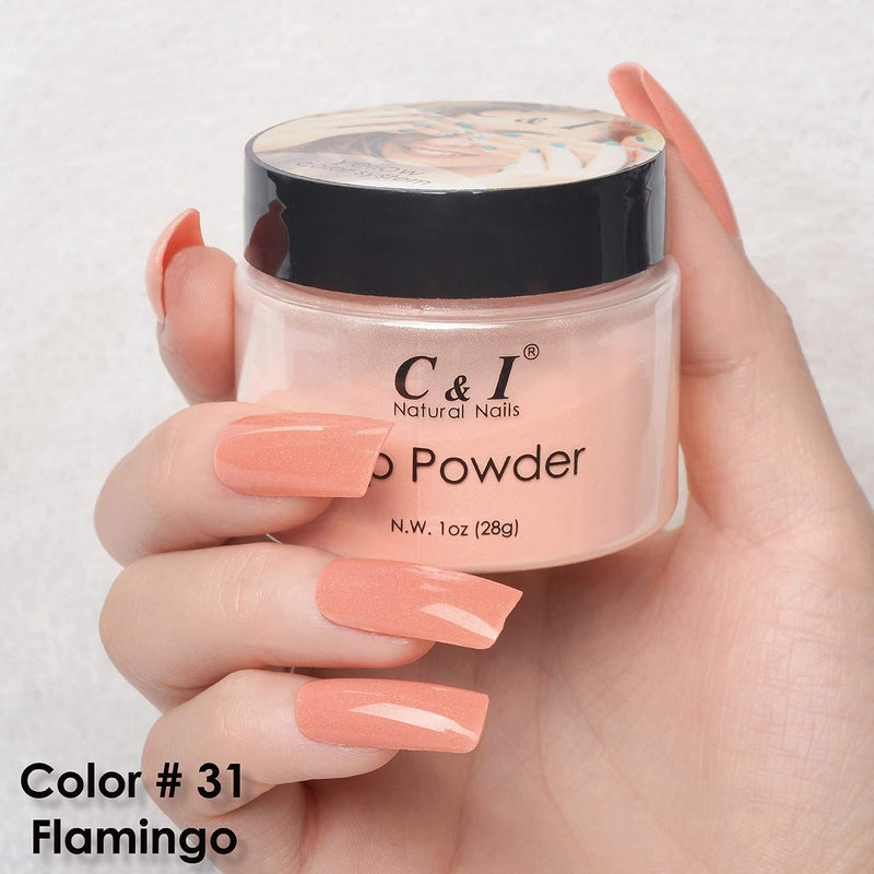 C & I Dipping Powder Color No.031 Flamingo Yellow Color System - BeesActive Australia