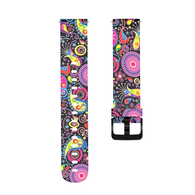 Pattern Bands Compatible with Amazfit Bip U pro/Bip S lite/GTS 3/GTS 2/GTS 2e/GTS 2Mini Watch Replacement 20mm Pattern Band Silicone Bracelet Sport Strap Wristbands for GTR 42mm (Rattan, Starry Sky, Peacock) Rattan, Starry Sky, Peacock - BeesActive Australia