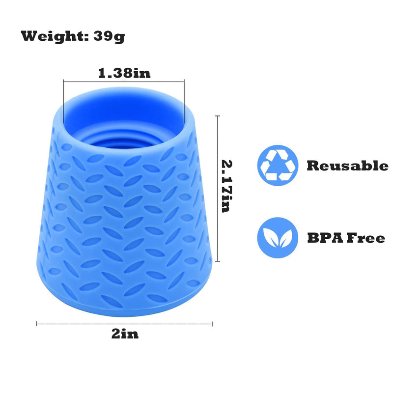 Bongpuda Portable Outdoor Dog Shower Heads Attachment, Pet Grooming Tool, Dogs Accessories for Traval Beach and Camping, Dog Hiking Bathing Gear - Fits 2 Liter Soda Bottles - Dog Shower Cap Orange - BeesActive Australia