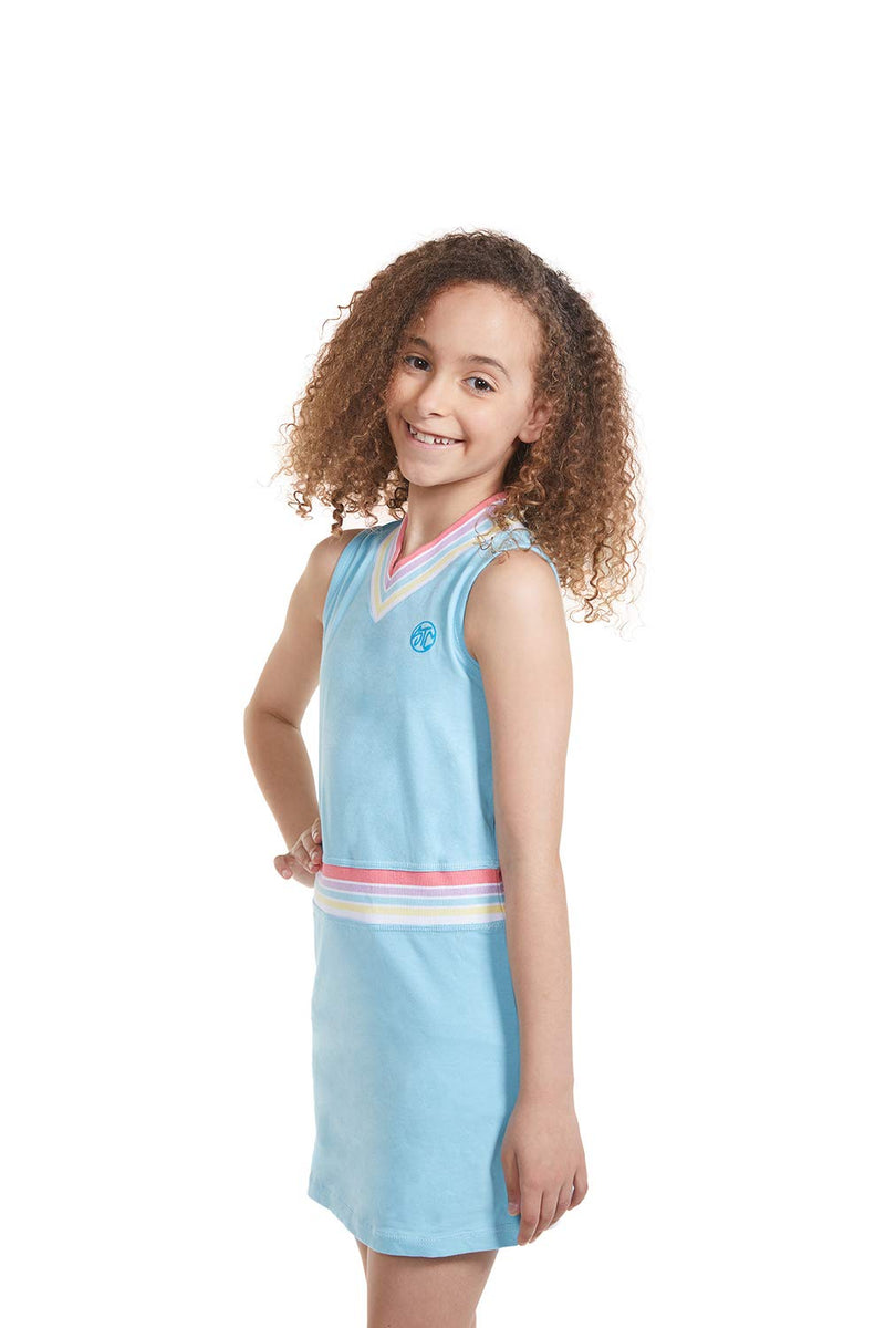 Street Tennis Club Girls Tennis & Golf Outfit with Shorts Small Blue - BeesActive Australia