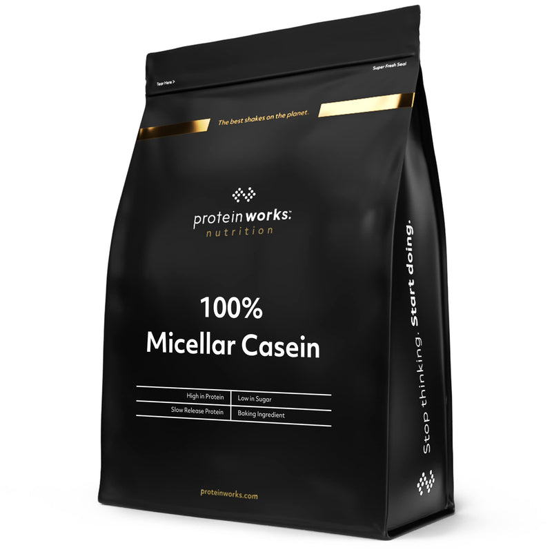 100% Micellar Casein Protein Powder | Slow Release Protein Shake | Amino Acids | High Protein | Protein Works | Vanilla Crème | 500 g - BeesActive Australia