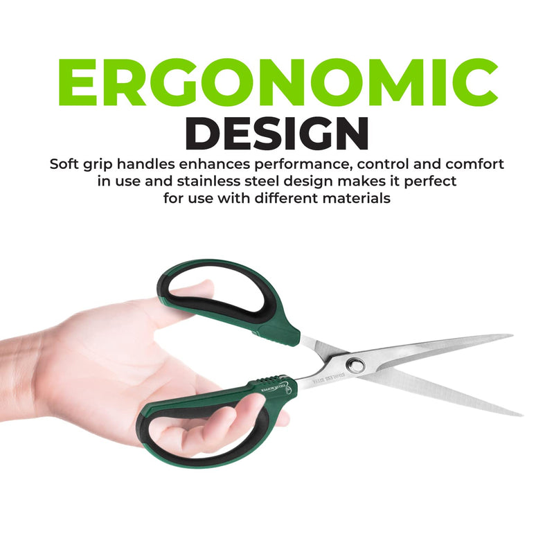 Yieldcropper Hydroponic 2-Pack Bonsai Scissors and Plant Trimming Shears Set - Stainless Steel Pruning Shears for Indoor Gardening, Succulent Harvest, and Precision Plant Care - BeesActive Australia