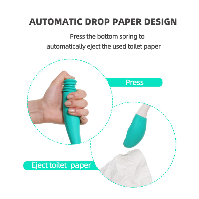 Toilet Aids Tools,Long Reach Comfort Wipe,Extends Your Reach Over 15" Grips Toilet Paper or Pre-Moistened Wipes - BeesActive Australia