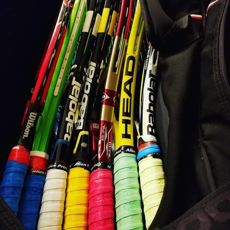 ALIEN PROS Tennis Racket Grip Tape (6 Grips) – Precut and Dry Feel Tennis Grip – Designer Tennis Overgrip Grip Tape Tennis Racket – Wrap Your Racquet for High Performance (6 Grips) 6-Pack Beats - BeesActive Australia