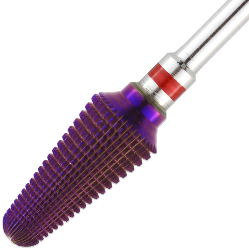 PANA Purple Tornado Nail Carbide Bit – Two Way Rotate Use for Both Left to Right Handed – 3/32” Shank -Fast Remove Acrylic or Hard Gels (Purple, Fine - F) - BeesActive Australia