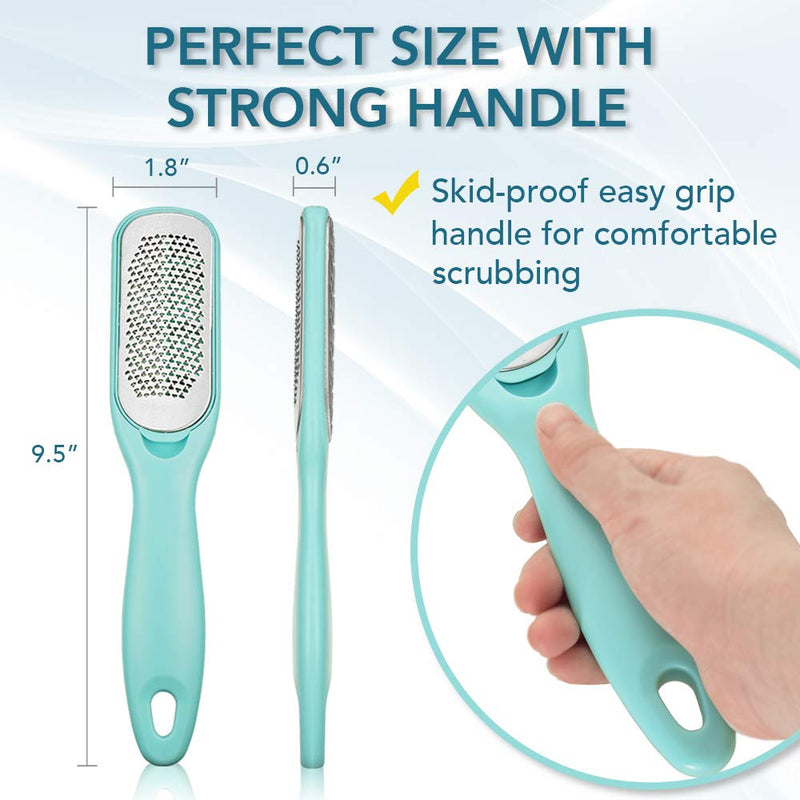 Callus Remover For Feet | Double-sided Dead Skin Remover - Rough Pedicure Foot File For Exfoliation & Fine Foot Scrubber for Smoothing & Softening Skin - BeesActive Australia