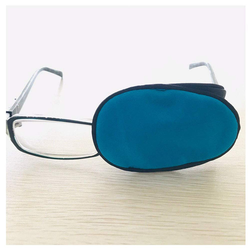 Adult/Kids Silk Glasses Eye Mask Amblyopia Strabismus Lazy Eye Patches Treat Lazy Eye and Strabismus(Blue) - BeesActive Australia