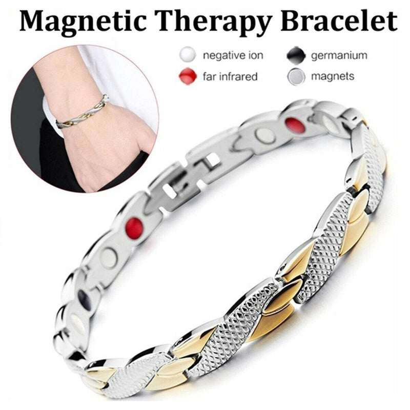 WDYY Elegant Therapy Fit Plus Bracelet, Slimming Weight Loss Anti-fatigue Bracelet for Men Women (Silver) - BeesActive Australia