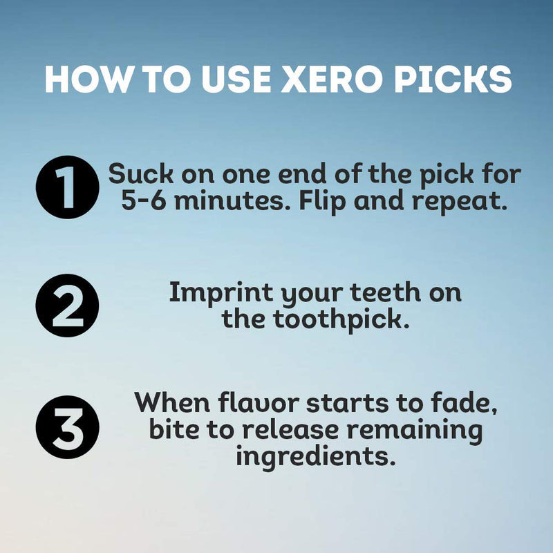 Xero Picks Energy Infused Flavored Toothpicks with Caffeine, B12 and B6 (Cherry, 3 Pack) Cherry - BeesActive Australia