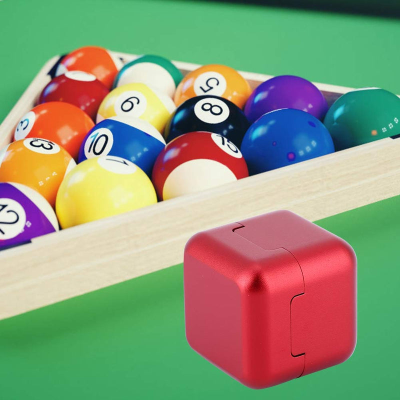 [AUSTRALIA] - Aluminum Portable Mini Cue Tip Chalk Holder Billiard Pool Chalks Carrier Case for Billiard Cue Billiard Accessory Red 