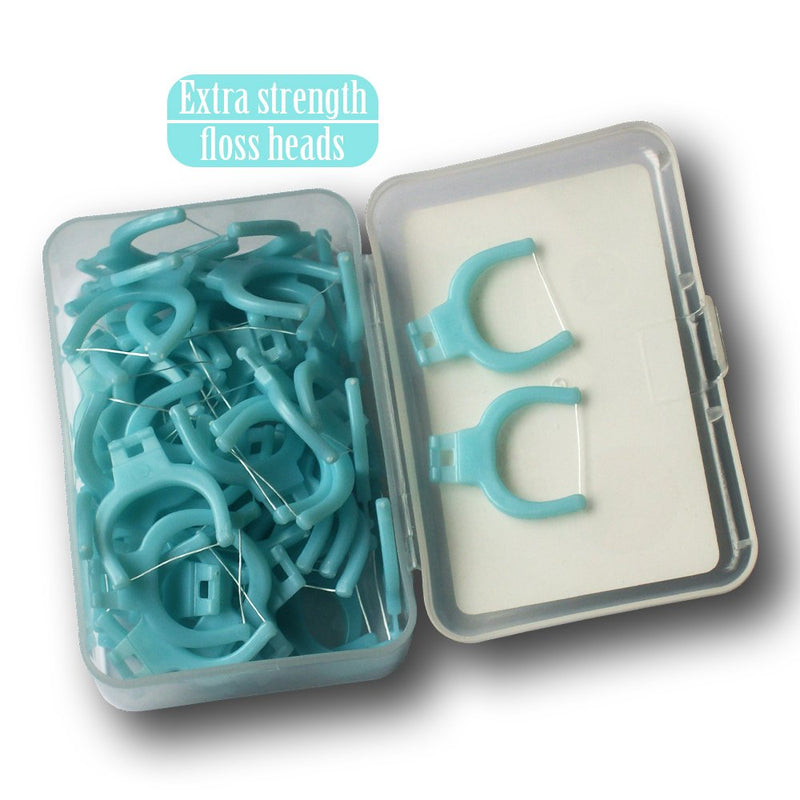 T.Smile 3rd Generation Dental Flosser 1 Handle + 100 Extra Strength Floss Heads, Evolutionary Clean(Pack of 1) 101 Count (Pack of 1) - BeesActive Australia