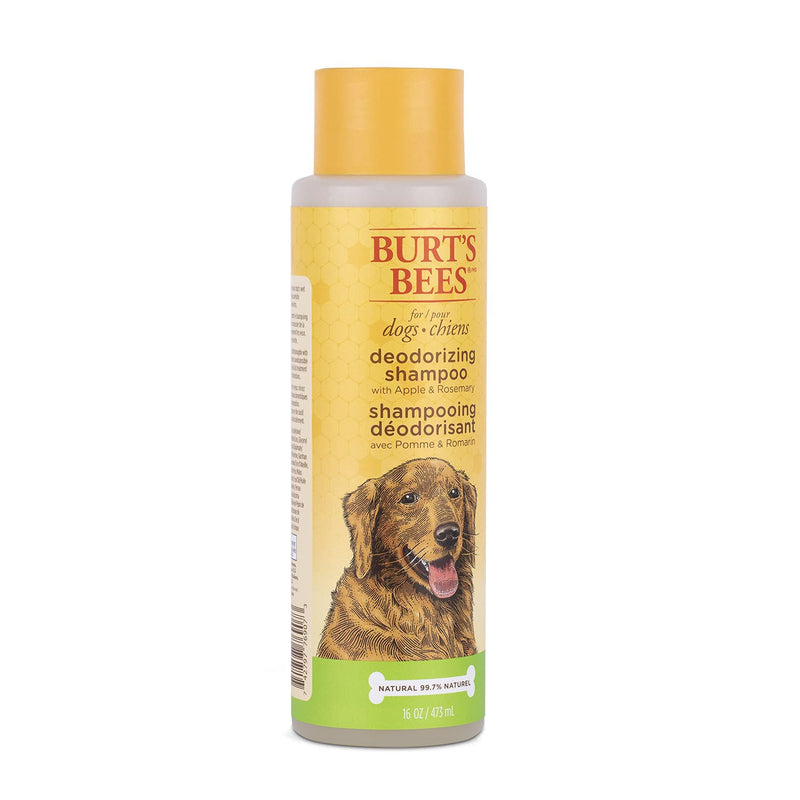 Burt's Bees for Dogs Deodorizing Dog Shampoo and Dog Deodorizing Spray, Apple & Rosemary Dog Shampoo, Natural Dog Shampoo, Puppy Shampoo, Dog Bathing Supplies, Dog Wash, Pet Shampoo 16 oz - 1 Pack - BeesActive Australia