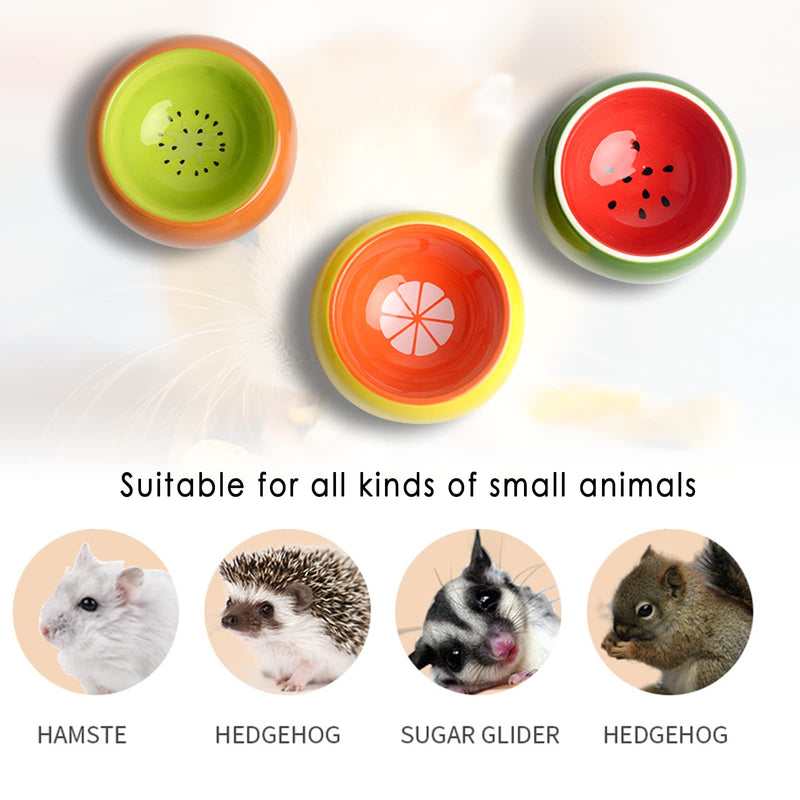 Hamster Bowls 3 Pack Dwarf Hamster Food Bowl Prevent Chewing Hamster Feeding Bowl Guinea Pig Hamster Water Rat Bowl Small Animal Food Dish for Syrian Rabbit Gerbil Chichilla Hedgehog Sugar Glider - BeesActive Australia