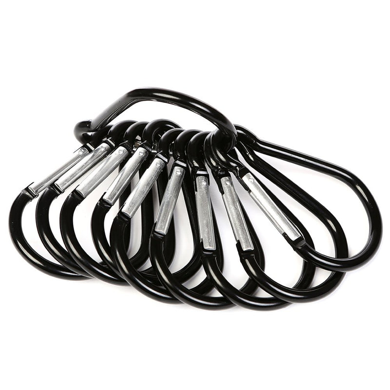 10PCS 4"/10cm Large Carabiner Clip,Strong Unlocking Caribeaner Keychain Pack for Backpack Hook, Light Duty Paracord Umbrella e Parachute para Cord AccessoriesRop - BeesActive Australia