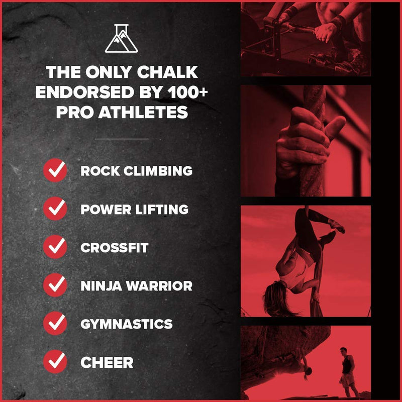 Friction Labs Premium Sports Chalk for Rock Climbing, Weight Lifting, Gymnastics, Tennis & More - Long Lasting Grip, Healthier Skin, Better Overall Performance - Endorsed by 100+ Pro Athletes 10 oz Super Chunky Texture - Bam Bam - BeesActive Australia
