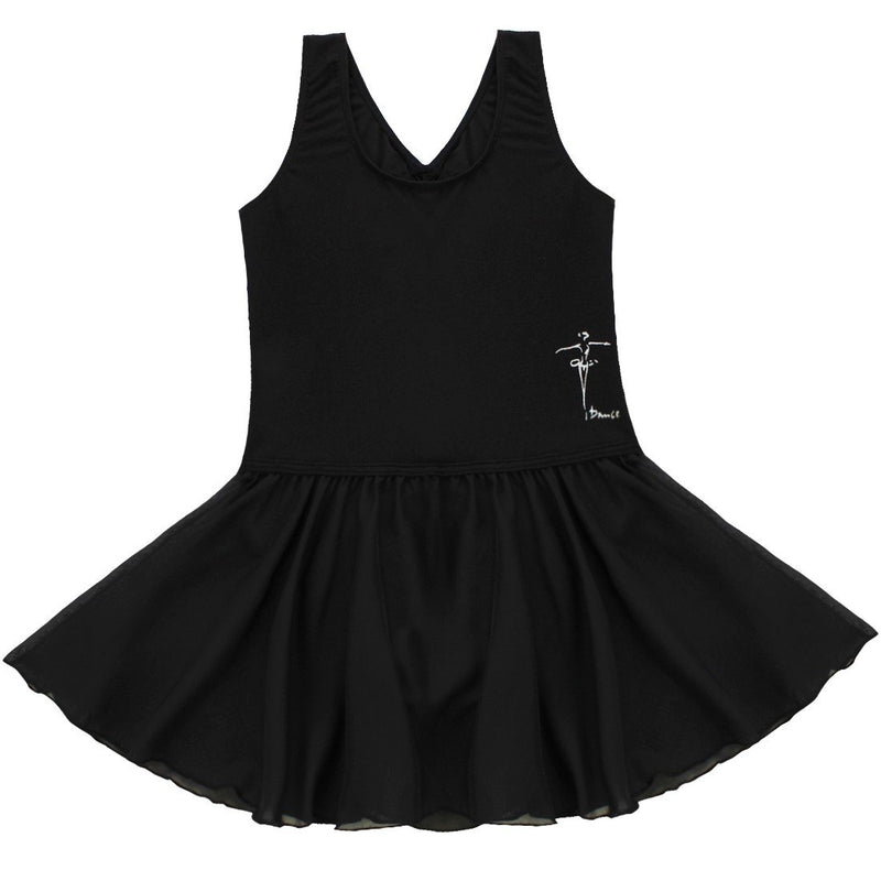 [AUSTRALIA] - YiZYiF Girls Gymnastics Dance Dress Kids Ballet Tutu Leotard Chiffon Skirt Black 12 / 14 
