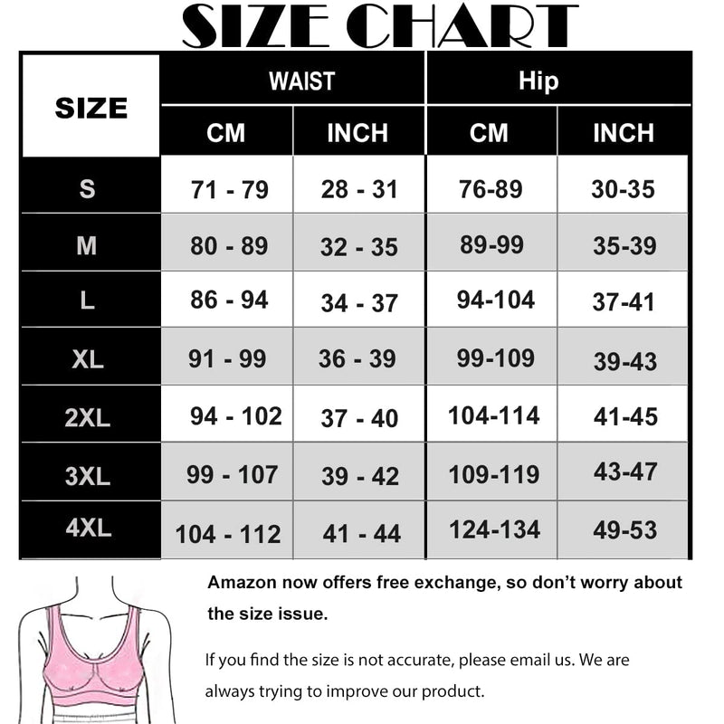 HOPLYNN Neoprene Sweat Waist Trainer Corset Trimmer Shaper Belt for Women Black XX-Large - BeesActive Australia