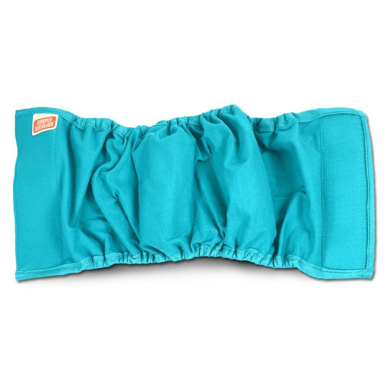 Simple Solution Washable Male Dog Diapers | Absorbent Male Wraps with Leak Proof Fit | Excitable Urination, Incontinence, or Male Marking | 1 Reusable Dog Diaper Per Pack Medium - BeesActive Australia