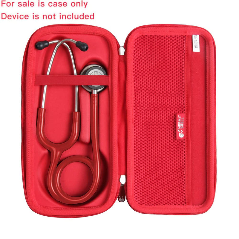 Hard Travel Case for 3M Littmann Classic III Monitoring Stethoscope by Hermitshell (Red) Red - BeesActive Australia