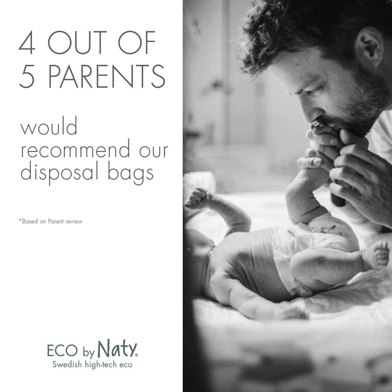 Eco by Naty, Ecological Disposal Bags, 150 pieces (3x50), 100 percent Compostable 3 - BeesActive Australia