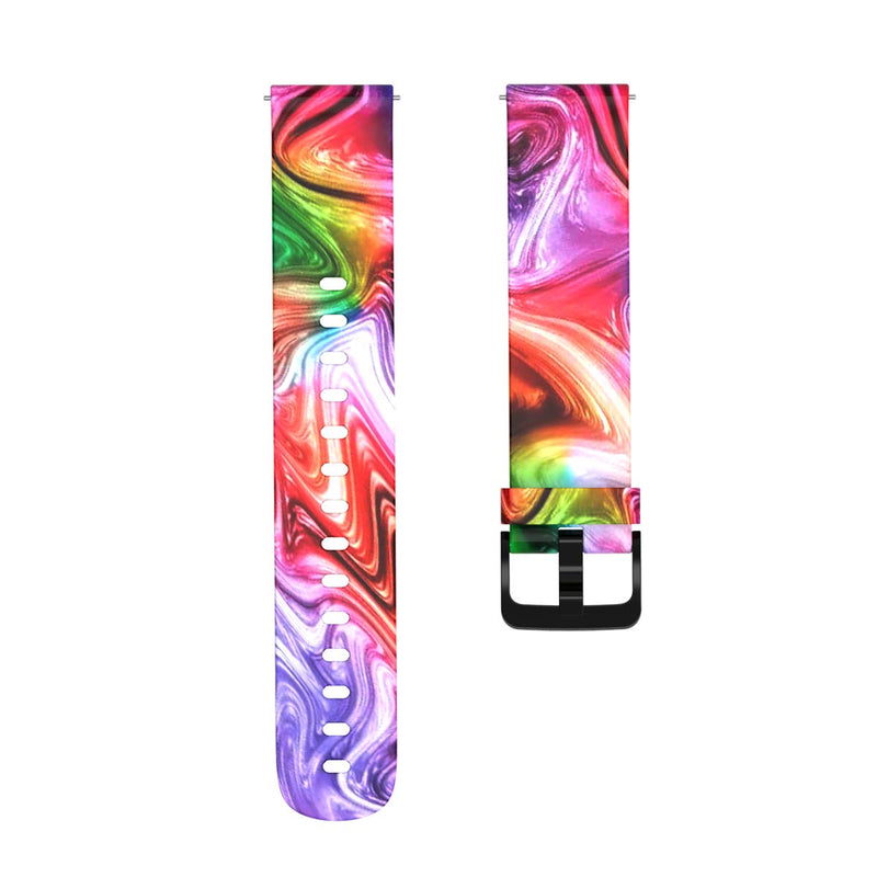 Pattern Bands Compatible with Amazfit Bip U pro/Bip S lite/GTS 3/GTS 2/GTS 2e/GTS 2Mini Watch Replacement 20mm Pattern Band Silicone Bracelet Sport Strap Wristbands for GTR 42mm (Rattan, Starry Sky, Peacock) Rattan, Starry Sky, Peacock - BeesActive Australia