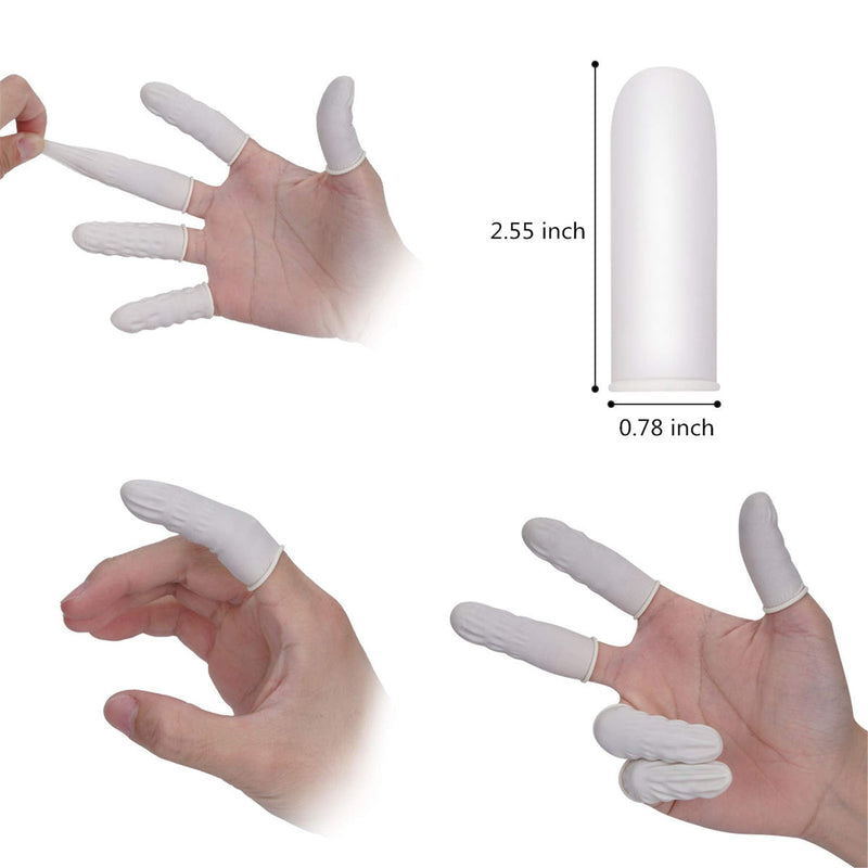tifanso Finger Cots, Finger Covers Finger Protectors Fingertips Protector Disposable Medium Finger Gloves (Approx.210 PCS) 210 Count (Pack of 1) - BeesActive Australia